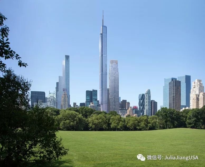 纽约市的灵魂——中央公园 「中央公园一号」不负其名 作为最高的建筑高贵优雅地俯瞰中央公园